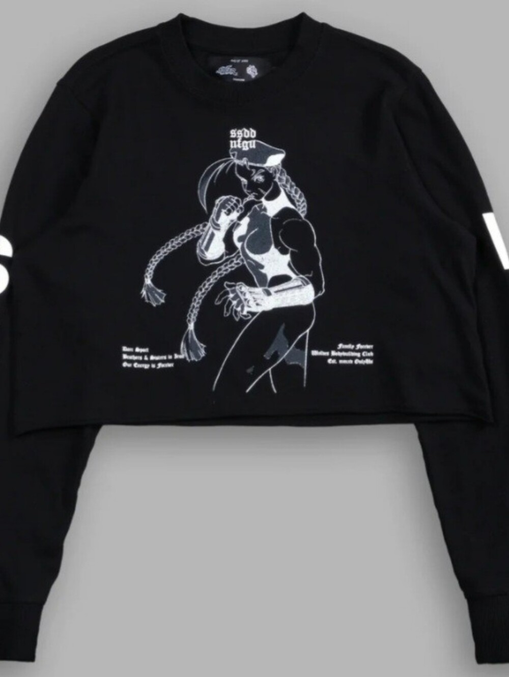 Dqrc Sport "Fighter" Premium (Cropped) LS Tee
